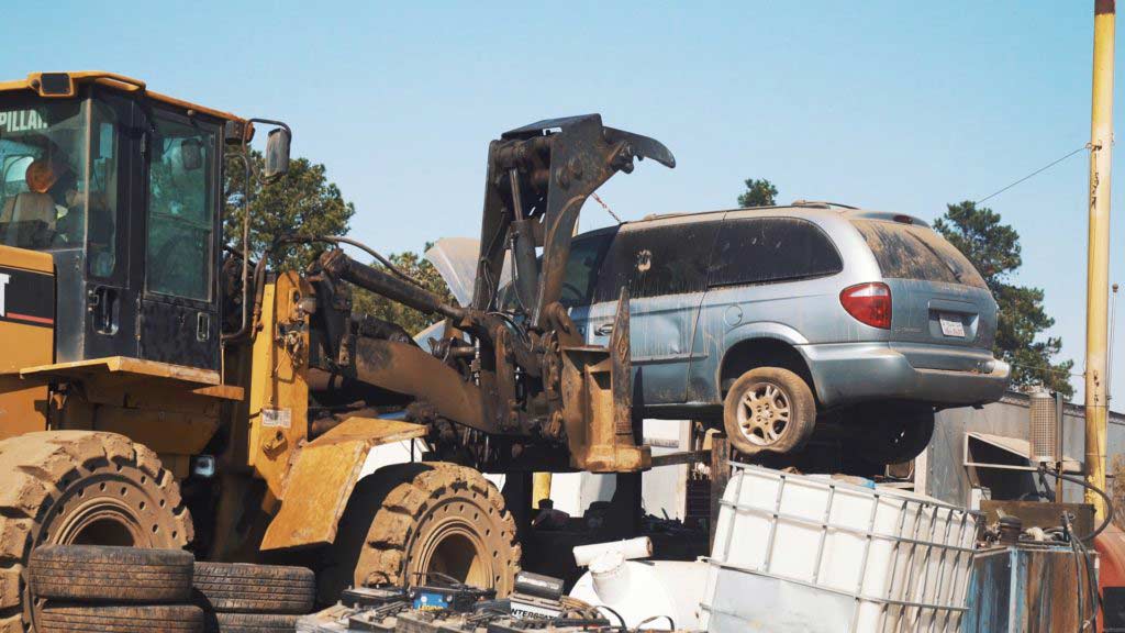 Durham auto salvage yard Wall Recycling