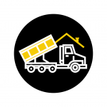 Wall Recycling truck icon